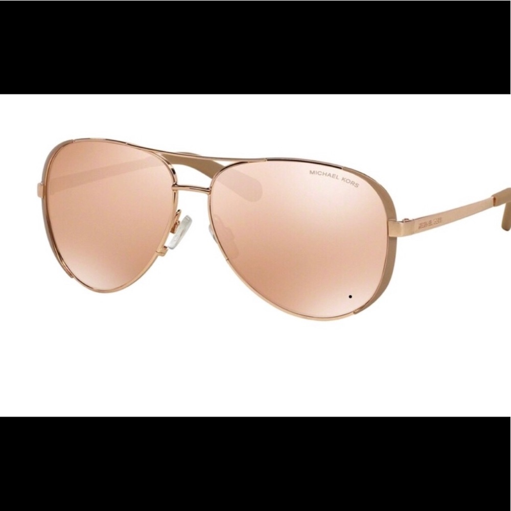 Michael Kors Chelsea aviators, rose gold, like new